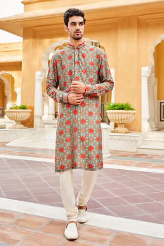 Zehab Kurta - Ice Blue, Ice Blue, image 1